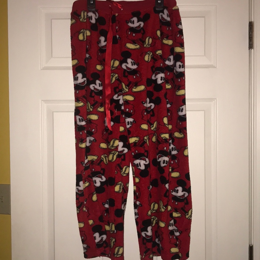 Mickey Mouse fuzzy PJ pants